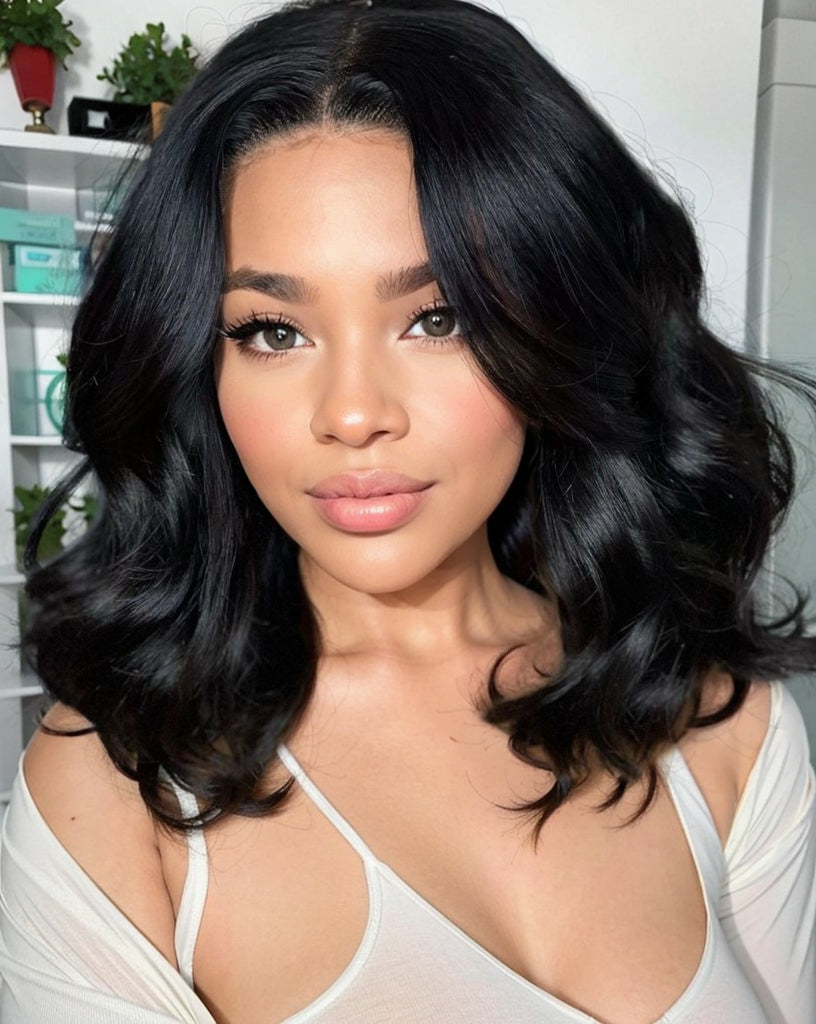Shoulder Length Wavy Lace Wig