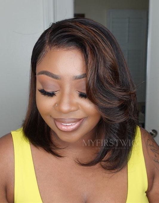 Highlight Brown Bob Lace Wig