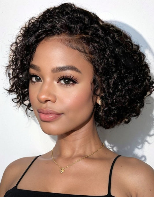 Black Curly Lace Wig