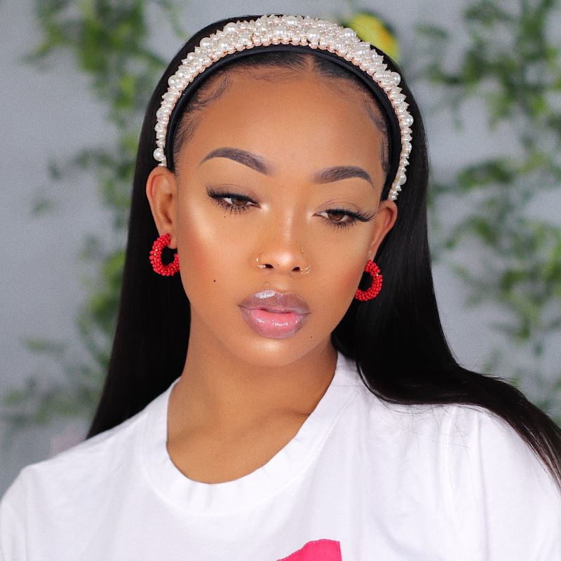 Abe - Yaki Straight Human Hair Drawstring Headband Wigs - HBW001